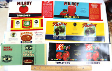 Paper Ephemera  LOT 34 pcs  Assorted Vintage Vegetable LABELS  Lot #27 picture