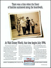 1996 Walt Disney World Disney's Boardwalk Villas Resort retro photo print ad S19 picture