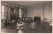 Albany, NY: RPPC Schuyler Mansion, Hamilton Room, vtg New York Photo Postcard picture