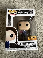 Funko Pop The Addams Family Wednesday Addams #816 Hot Topic Wt Hard Stack✅ picture
