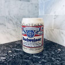 Vintage Budweiser Logo Beer Stein Mug Ceramarte Brazil picture