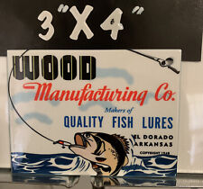 WOOD Manufacturing Co. Fishing Lures Outdoor Hobby Sales Service Gas Oil picture
