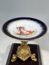 FINE VIENNA-STYLE PLATE ON STAND CENTERPIECE picture