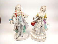 2 Vintage Meissan Style Victorian Porcelain Figures - Unknown Brand picture