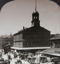 c1900 BOSTON MASS. FANEUIL HALL CRADLE OF LIBERTY REVOLUTIONARY STEREOVIEW 33-62 picture