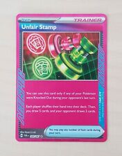 Unfair Stamp 165/167 Pokemon Card - Scarlet & Violet Twilight Masquerade 2024 picture