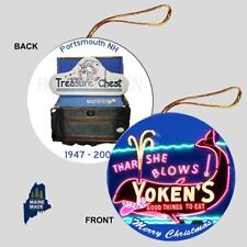 YOKENS Ornament - Collectible Vintage Defunct Restaurant Portsmouth NH Yoken's picture
