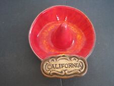 Vintage California Treasure Craft Mexican Hat Cigarette Ashtray picture