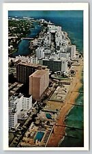 Postcard FL Miami Beach Hotel Row picture