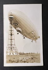 Mint Aviation RPPC USA Zeppelin Postcard Refuel Aircraft Airship picture