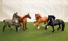 Breyer Horse Stablemate Gentle Giants Fresian Belgium Drafter Clydesdale Set picture