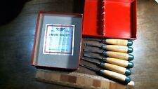 Millers Falls Wood Carving Tool Set 106 PRISTINE USA Chisels Quality picture