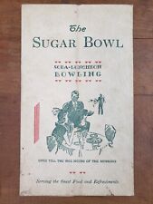 Vintage 1940s Menu Amersterdam NY Sugar Bowl Bowling Alley Soda Fountain picture