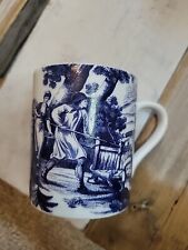 1995 Country Courtship Colonial Williamsburg Andrea By Sadek Ceramic Mug Blue picture