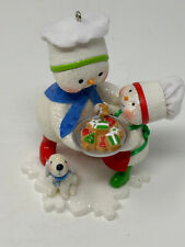 Hallmark Keepsake Christmas Ornament 2008 Season's Treatings Snowpeople Cookies picture