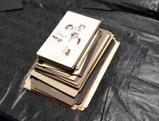 Lot of 100 Antique circa 1900  Cabinet Card + others Photos Men, Women, Child picture