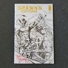 Spawn’s Universe #1 - Todd MCFARLANE Exclusive GOLD FOIL Variant - SIGNED B/W picture