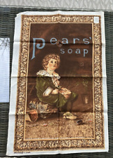 Irish Dish Tea Towel NEW Linen Cotton Pear’s Soap VINTAGE Rare 20 x 30
