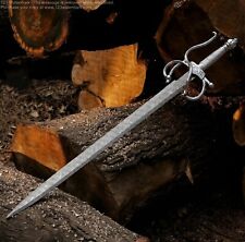 Zorro Rapier Sword Battle Ready Sharp Double Edge Medieval Blade Vikings Gift picture