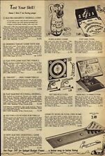 1955 PAPER AD Quija Board Toy Bowling Alley Skee Ball  picture