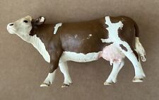 2008 Schleich Retired Simmental Dairy Cow Brown &White Figurine 5