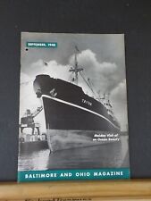 Baltimore & Ohio Employee Magazine 1948 September B&O Maiden voyage of Triton picture