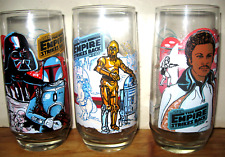 3 Empire Strikes Back 1980 Burger King Glasses MInt picture