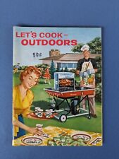 1959 recipe booklet LET'S COOK OUTDOORS Sears Roebuck & Co Simpson-Sears 63 pgs picture