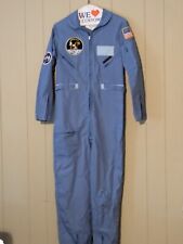 VINTAGE NASA US SPACE CAMP BLUE FLIGHT SUIT Size Youth 18 **Patch Missing** picture