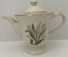 Pickard China Fantasy Design #1069 Green & Gold Trim 3 Cup Tea/Coffee Pot w/Lid picture