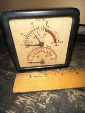 Vintage Pressure & Temperature Gauge. Marsh Instrument Co. Steampunk Factory picture