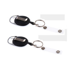 2pcs 60cm Wire - Retractable ID Card Holder Key Chain picture