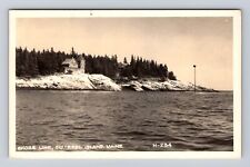 Squirrel Island ME-Maine, RPPC: Shore Line View, Vintage c1952 Postcard picture