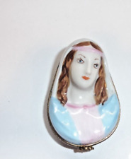 Peint Main Limoges Trinket - Virgin Mary picture