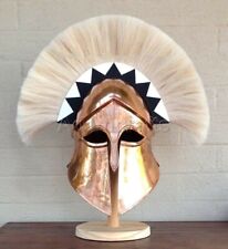 18 gauge Steel Copper Coated Medieval Greek Corinthian Helmet Spartan Helmet TB picture