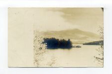 Mt Belknap in Clouds NH amateur RPPC photo postcard, from Three Mile Island Camp picture