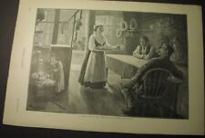 1889 - SICILIAN CAFE in NEW YORK - Harper's print - Italian restaurant for poor picture