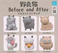 Stray Cat Before and After Mascot Figure Capsule Toy 6 Types Comp Set Gacha New picture