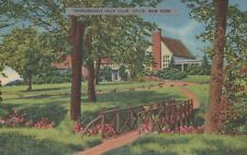 Yahnundasis Golf Club Utica New York Vintage Linen Post Card picture