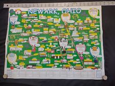 Vtg 2003-04 Newark, Ohio - Calendar & Business Map Byte The Beast Club 2K Jaes + picture