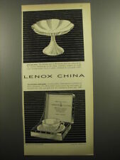 1960 Lenox China Advertisement - Bon Bon Dish and Collector's Demitasse picture