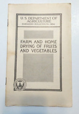 USDA - Farmers Bulletin No 984 - Farm and Home Drying of Fruits and Vegetables picture