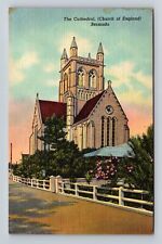 Bermuda, Exterior The Cathedral, Church of England, Antique Vintage Postcard picture