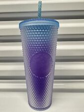 Starbucks 2024 Studded Coffee Tumbler Blue Purple Lilac Ombre 24oz Fast Shipping picture