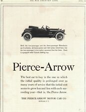 1918 Pierce Arrow Runabout Original ad from Country Life - Rare picture