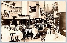 Vintage RPPC* Postcard Solari's Restaurant / St. Francis Hotel SF Calif c1910-15 picture