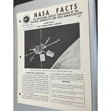 Vintage 1963 NASA Facts A-R-I-E-L First International Satellite C-62 An Educatio picture
