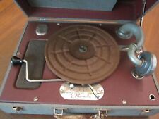 Antique Crank 78 RPM Portable Record Player by Phonla Waters Conley Co. picture