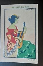 1930 POLA NEGRI,  SPANISH CHOCOLATE CARD, ARTISTAS DE CINE SERIES picture
