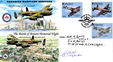 MF1 WW2 RAF BBMF / Canadian Lancaster cover signed CORRY DFC & MOIR DFC* picture